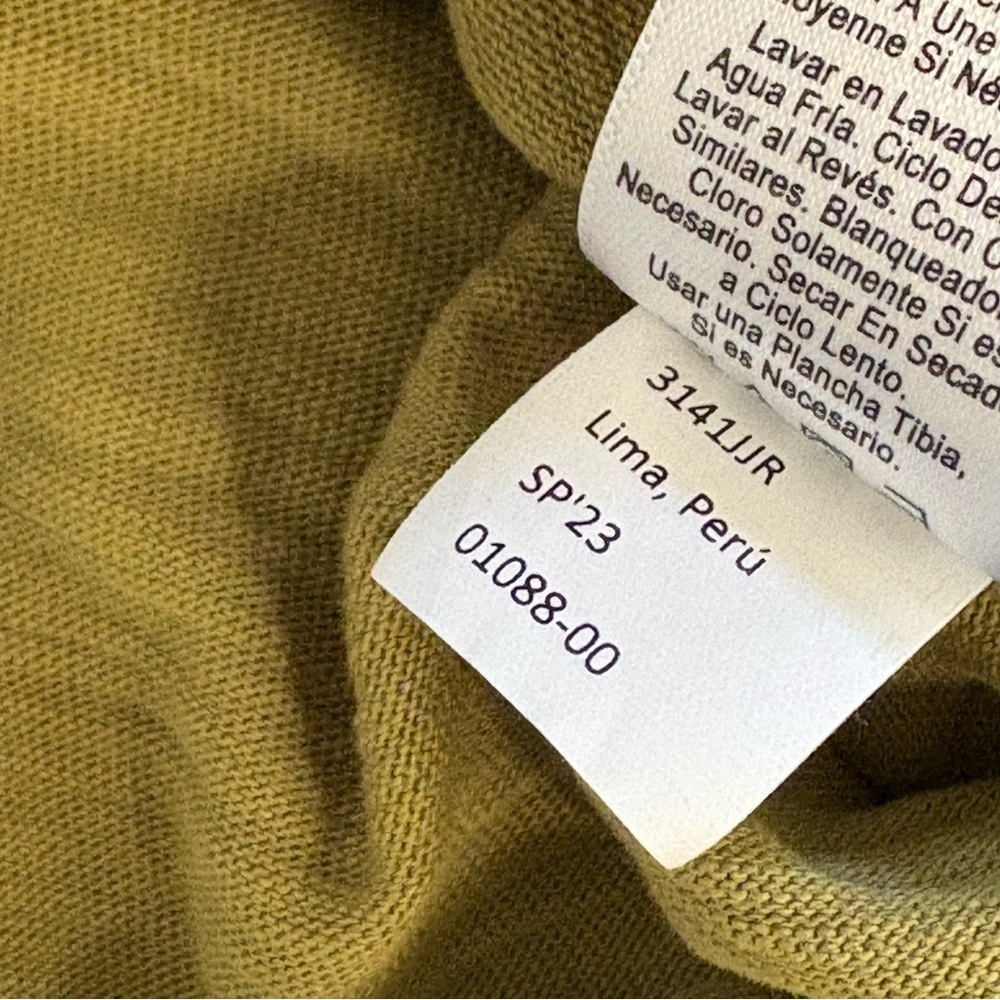 Nation LTD Archer Ruffle Sleeve Top Button Down Sleeveless Shirt Olive Green M - Picture 8 of 12